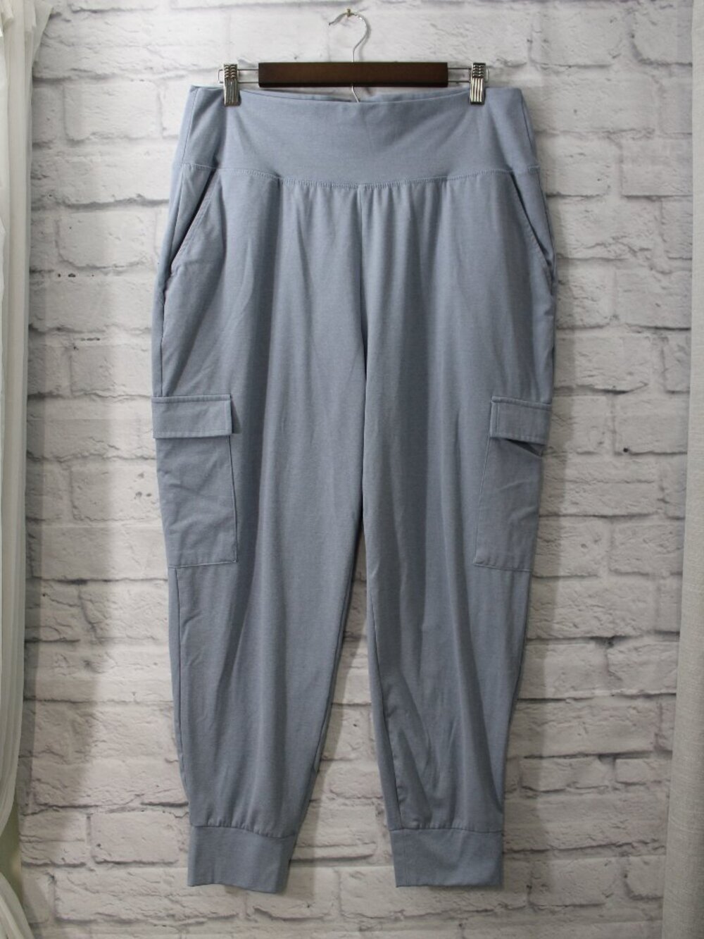 Rewash Extra Large Light Blue Pull On Casual Cargo Active Knit Jogger Pants